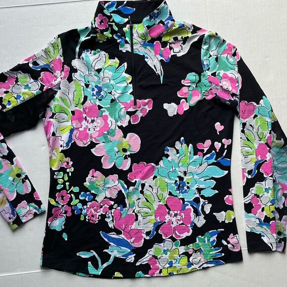 IBKUL Womens 1/4 Zip Mock Neck Athletic Shirt Stretch Pickleball Tennis Golf S - Picture 2 of 11